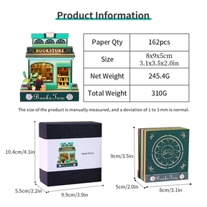 办公室/家用纸艺术桌面装饰定制书店3d模型手撕笔记文具3D记事本礼品 - Product Image 6