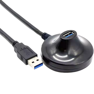 Özelleştirilmiş USB 3.0 tipi uzatma kablosu bir erkek kadın USB 3.0 uzatma şarj aleti kablosu standı tabanı ile - Product Image 3