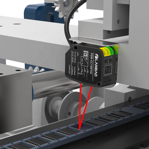 Wirtschaft licher 50mm RS485-Ausgang Digital anzeige Laser-Weg sensor 12-24VDC Optischer Sensor - Product Image 3