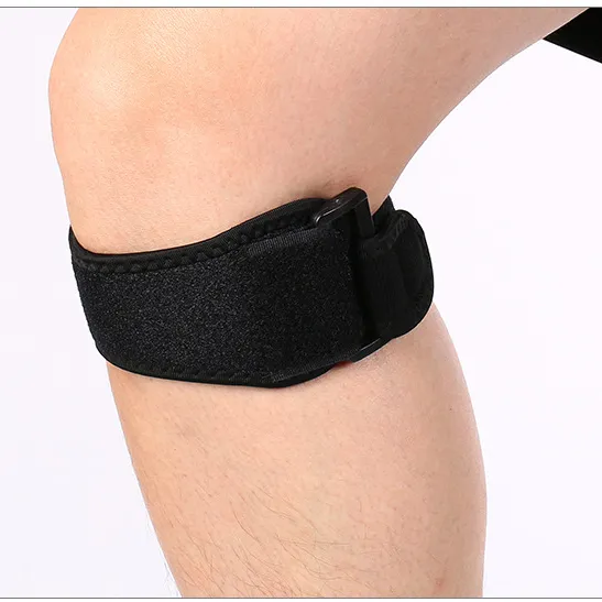 Knie Riem Riem, Badminton Tennis Schokdemper Knie Oefening Protector Verstelbare Fitness Druk Riem Basketbal Apparatuur