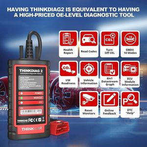 Thinkdiag2 OBD2 Diagnostic Scanner CAN-FD Protocol AutoVIN Active <strong>Test</strong> 15+ Reset Services Intelligent Scan Tool for 2023 Car