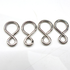 Mini Zinc Plated Pendurado S-gancho Silver Small s Shaped Hook Iron Metal s Ganchos