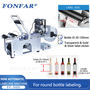 LT50D scrivania top mini bottiglia manuale labler coding prezzo tagger adesivo etichettatrice per piccole bottiglie rotonde per - Product Image 2