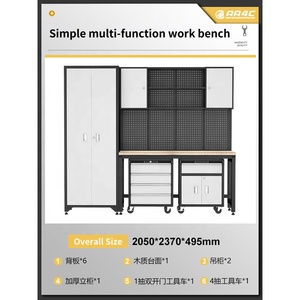 AA4C Combination <strong>Workbench</strong> Workshop Tool Storage Tabletop Workstation Assembly Worktable Cabinet <strong>S</strong> Type