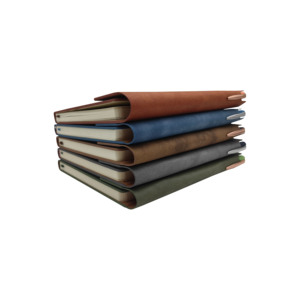 Solid <strong>Color</strong> Customizable Meeting Minutes/Class <strong>Notes</strong> Leather <strong>Notebook</strong> <strong>with</strong> Bookmarks Thermal Binding <strong>Notebook</strong> - Product Image 5