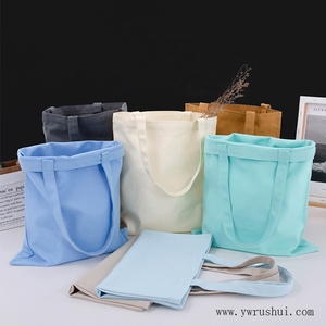 Moda tuval Tote çanta boş plaj çantası tuval Tote çanta toptan için renk