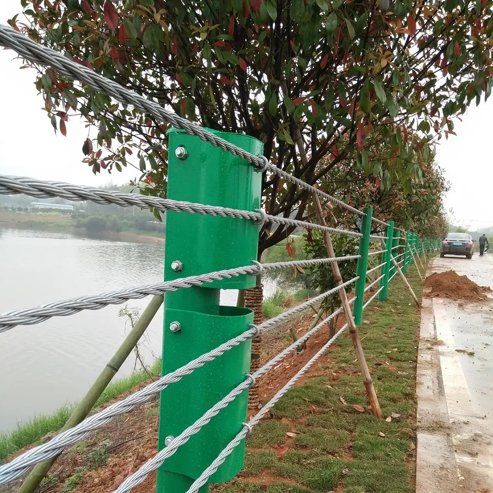 สายBarrierเหล็กยืดหยุ่นสายเชือกGuard Rails 3*7สายไฟเชือก