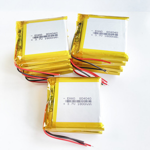 10 PCS 3.7V 1800m Li-Polymer LiPo <strong>Pouch</strong> Rechargeable Battery 804040 for MP3 GPS <strong>PSP</strong> Mobile Phones Video Games Driving Recorder - Product Image 1
