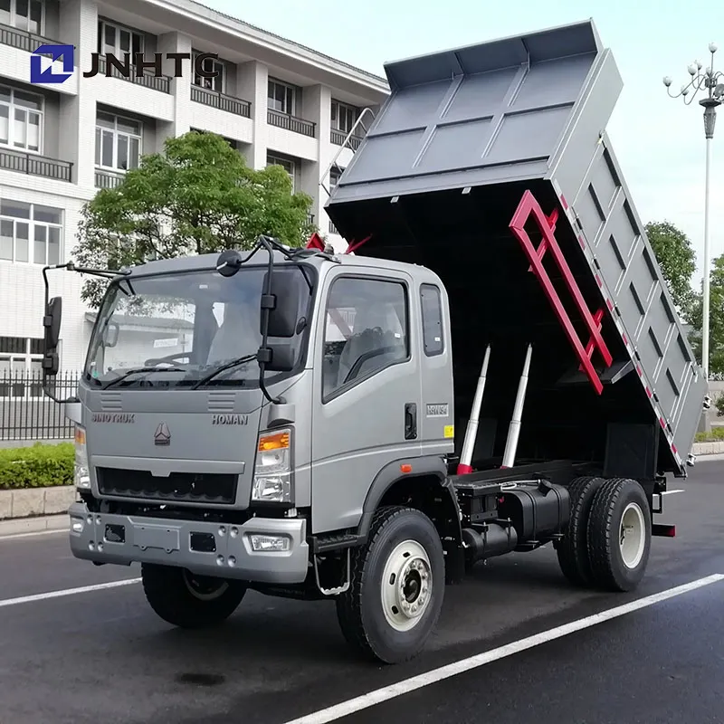 ราคาต่ํา Sinotruk Cdw 4X2 รถดัมพ์ขนาดเล็กแบบเบาขับมือซ้าย 5 ตัน 10 ตันสีขาวมณฑลซานตงรถดั๊มพ์ 6 ล้อ SINOTRUCK