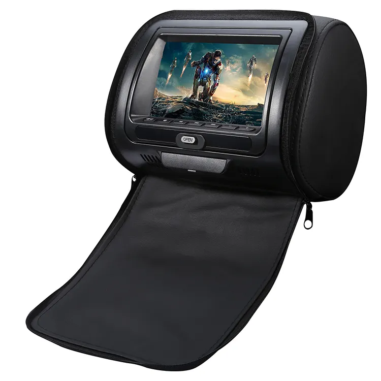 7 inç araç DVD oynatıcı ekran USB SD MP4 1080P MP5 kafalık ekran taşınabilir dvd oynatıcı araba için