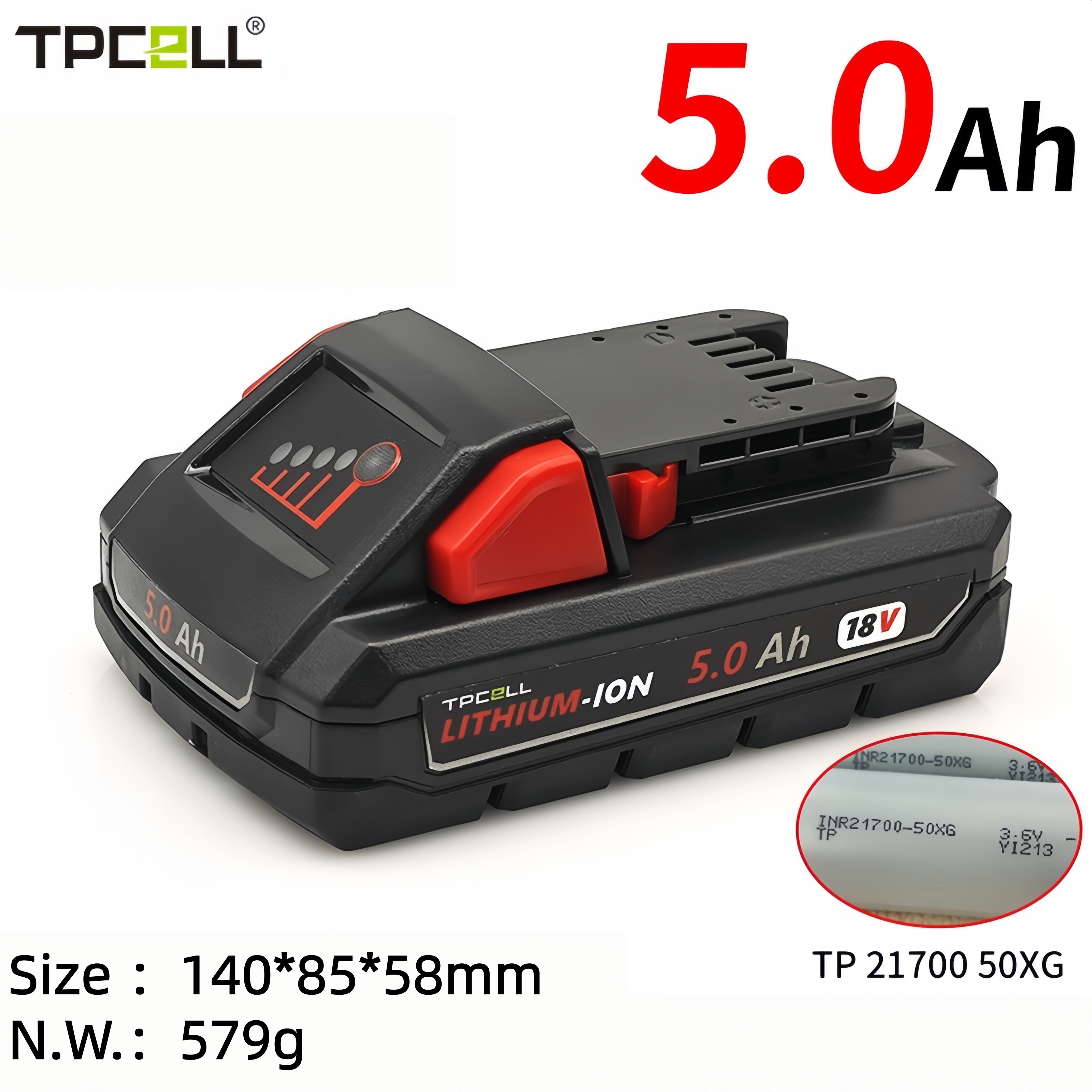Para Milwaukee 5AH M1850