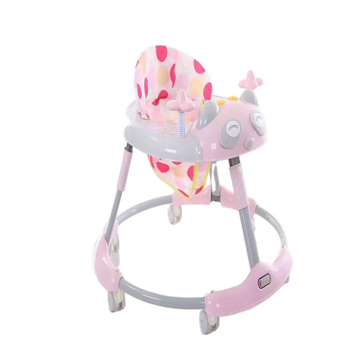 Carrinho de bebê redondo simples, caminhantes/caminhantes de algodão personalizado, cadeira de caminhada para bebê, carrinho de bebê, grande roda, bebê, 1 peça/ctn