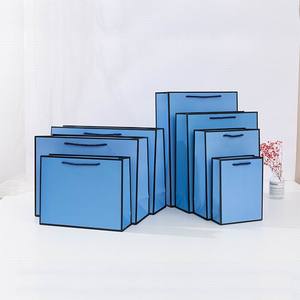 批发定制牛皮纸礼品袋带标志节日促销购物袋包装