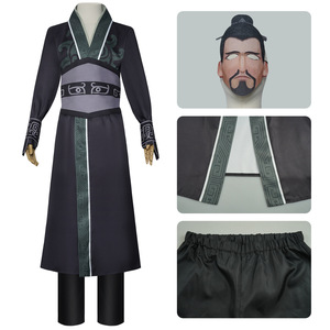5PCS Anime Nezha Cosplay Costume Tv Movies Kids Halloween <strong>Cos</strong> Nezha 's Father Lijing Adult Costume