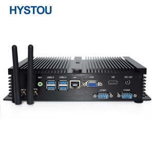 HYSTOU Mini PC I3 Win 10 XP Barebone Fanless Industrial PC <strong>Assembled</strong> Desktop <strong>Computer</strong> - Product Image 1