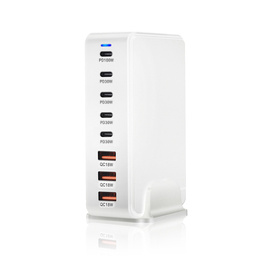 268W GaN Charger 8 <strong>in</strong> <strong>1</strong> USB C Desktop Family Phone Charging Station for Multiple Devices Charging Ports with EU/US/<strong>AU</strong> Plug/UK - Product Image 2