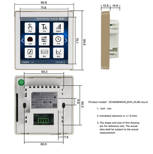 DACAI 4-Zoll-Touchpanel Smart Uart Serielles Tft-Modul 480*480 Hmi Lcd Display Control Board Programms oftware Small T.