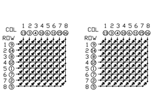 HQ 12088 8x8 Dot Matrix Display Board a LED 32*32mm segmento colore modulo digitale Dot-matrix - Product Image 5