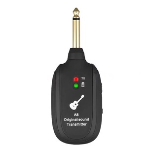 ワイヤレストランスミッション付きA8エレキギターピックアップシステムアイアンストリングとアンプを含むトランスミッターとレシーバー - Product Image 1