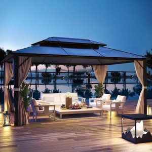 アルミニウムフレームPCルーフハードトップガゼボ<span class=keywords><strong>6x3m</strong></span>防水ガゼボCusrestaurantdPvoutdoorarアルミニウム合金カスタマイズされた色屋外