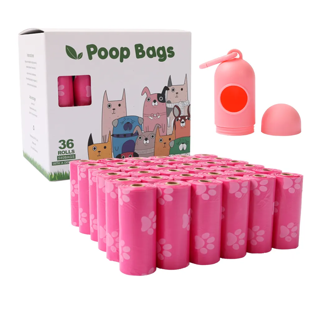 Wholesale high quality plastic customized 100% PLA eco friendly biodegradable pet waste dog poop bag