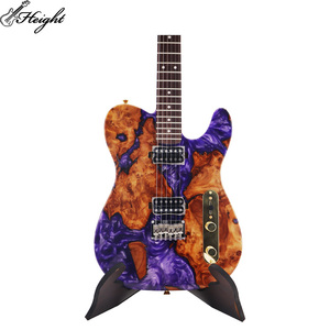 Vendita Diretta dalla Fabbrica Chitarra Elettrica in Legno Viola con Pickup H-H OEM ODM Accettati Materiale Fondo/Fasce in Acero - Product Image 2