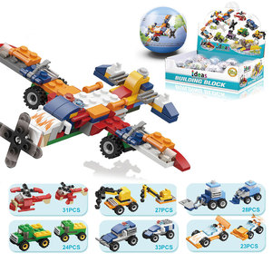 Viên nang gói 6/12 loại xe côn trùng mô hình động vật DIY Mirco gạch đồ chơi mini khối xây dựng - Product Image 5