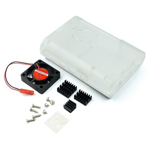Für Raspberry Pi 4 Neu! Pi Box ABS-Gehäuse mit Lüfter modul für Raspberry Pi 4B 3-teiliger Kühlkörper aus reinem Aluminium