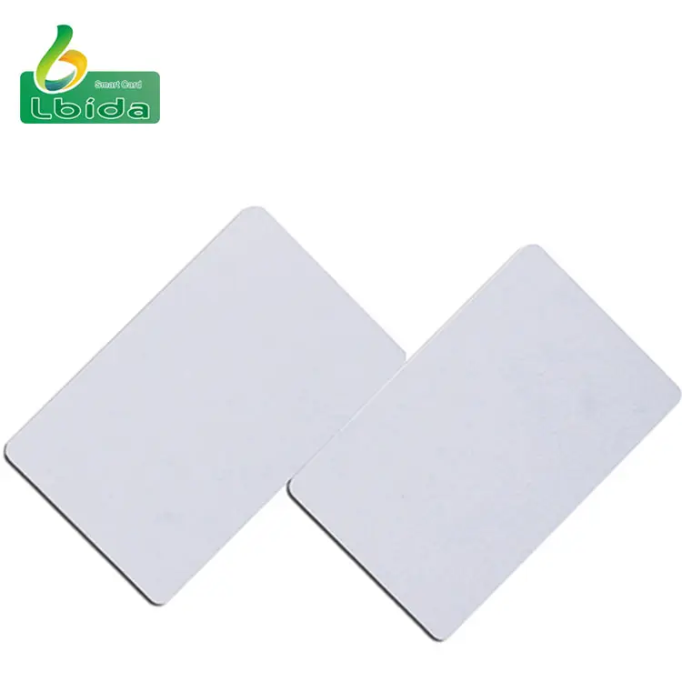 Lbd ISO18000-6C cartão inteligente branco, cartão em pvc, uhf, epc gen 2 h3 9662