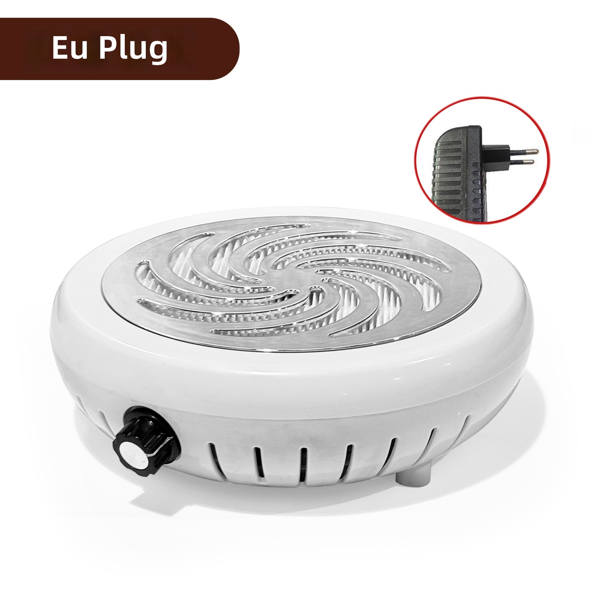European-style plug-silver panel