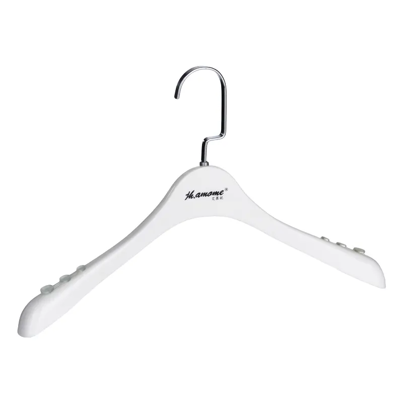 High quality coat hanger Non-slip space-saving suit hanger Shiny color rotating with clip hanger