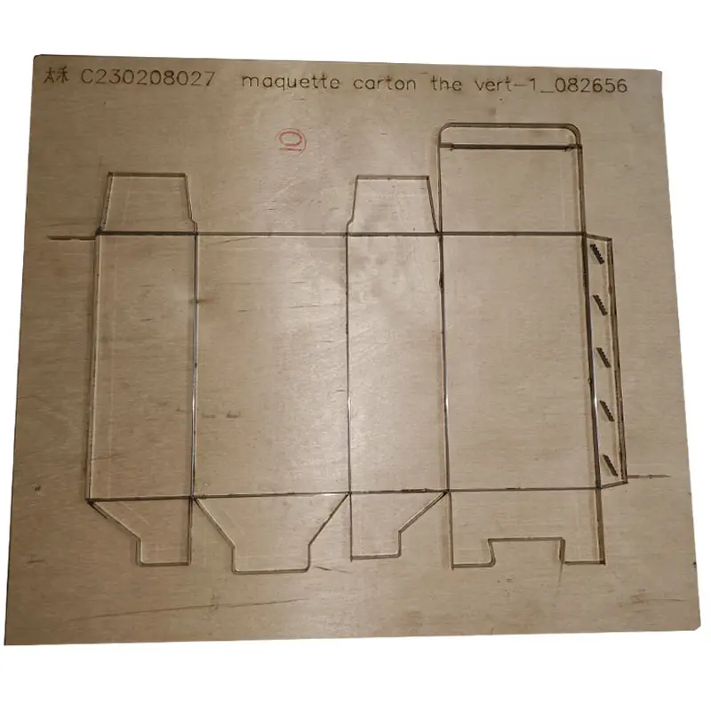 Форма для высечки шаблон ножа для складных коробок из гофрированной бумаги