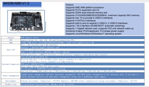 <strong>Support</strong> <strong>AMD</strong> AM4 Ry-zen 5th <strong>Processor</strong> with Dual Channel 4USB3.0 Port 4SATA3.0 B450M ATX Motherboard - Product Image 5