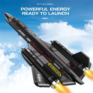 SR-71 Blackbird Jet Building Block Set 1775 Pcs Plastic Building <strong>Toys</strong> Compatible with <strong>All</strong> Building Bricks - Product Image 4