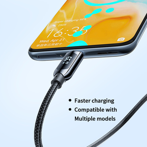 Großhandel PD 100W 5A Typ C Schnell ladekabel 1,2 M Sichtbares Echtzeit-Power-Display Super lade geschwindigkeit USB-Typ-C-Kabel - Product Image 3