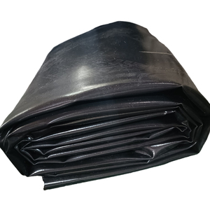 Balık gölet rezervuar için 0.5mm 1.0mm siyah plastik su geçirmez HDPE geomembran bodrum Ditches yapay göl çatı barajı depolama - Product Image 6