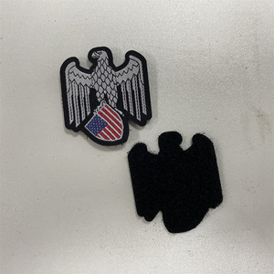 Custom Fabric Embroidered <strong>Hook</strong> and <strong>Loop</strong> Patch Badges Sew on Embroidery Patches Clothing Woven Patch for Hat - Product Image 6