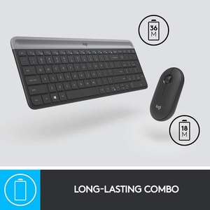 Conjunto de teclado y ratón inalámbricos MK470 Slim, conjunto de ratón para Logitech - Product Image 5