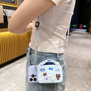 Oppo A79 A98 A58 A78 5G A38 A18 Reno 8T Realme 11 C53可爱肉桂软包钱包硅胶手机套