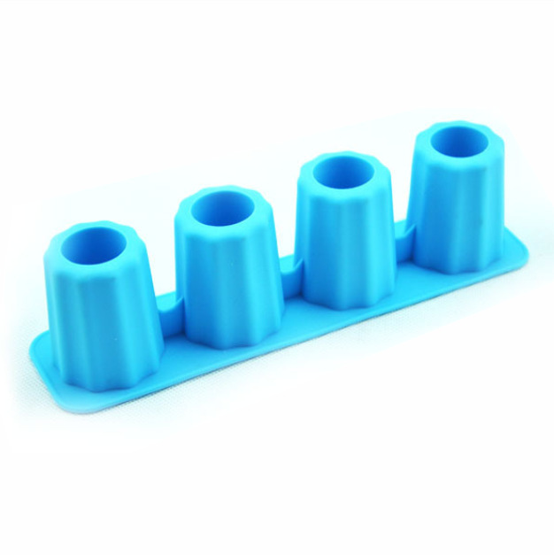 Bac à glaçons rectangulaire de couleur bleue