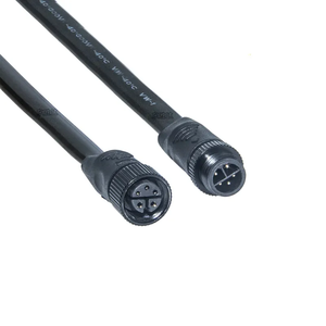M12 Metal düz LED aydınlatma kablosu 5 çekirdek 3*0.3/2*0.75 su geçirmez fiş tel ile IP67 konektörü bakır kontak malzemesi - Product Image 5