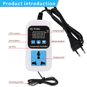 Controlador de temperatura digital con sensor, controlador de temperatura preciso con control de temperatura, novedad de 2017