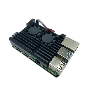 Aluminum <strong>Case</strong> for <strong>Raspberry</strong> <strong>Pi</strong> <strong>3</strong> 4 with Cooling Fan Heatsink Cover Passive Cooling - Product Image 5