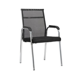 ヴィンテージスタイルのメッシュチェアミディアムバックとソフトパディングアームレスト会議室用 - Product Image 6