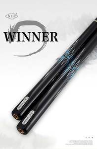 SLP Snooker Cue genişletici ve deri işaret çantası ile 3/4 eklemli el yapımı turkuaz kakma - Product Image 6