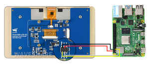 Display Touch IPS capacitivo da 7 pollici per Raspberry Pi, interfaccia DSI, 1024x600 - Product Image 6