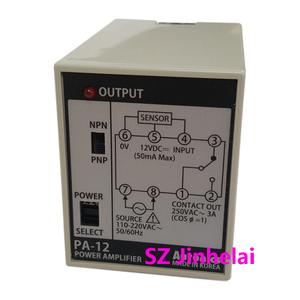 Sensor de proximidad de PA-12, controlador de interruptor, enchufe de 8 pines, nuevo y Original - Product Image 1