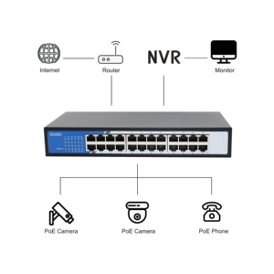 24端口台式千兆网络交换机10/100/1000mbps以太网交换机适配器快速Rj45以太网交换机局域网交换集线器 - Product Image 3