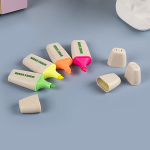 工厂护眼便宜七彩大容量文本宽荧光笔 - Product Image 3