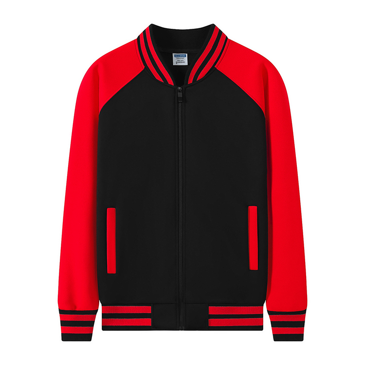 Noir + rouge manches